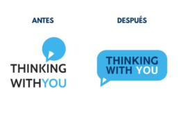 Logo - antes y después